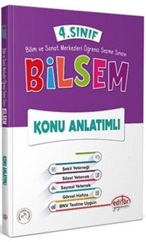 Editör Yayınları 4. Sınıf Bilsem Konu Anlatımlı