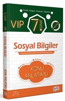 Editör Yayınları 7. Sınıf VIP Sosyal Bilgiler Konu Anlatımlı