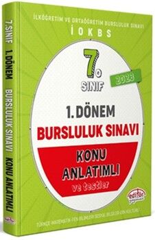 Editör Yayınları 7. Sınıf 1. Dönem Bursluluk Sınavı Konu Anlatımlı