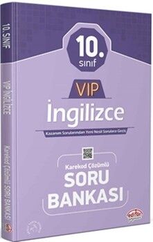Editör Yayınları 10. Sınıf VIP İngilizce Soru Bankası