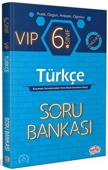 Editör Yayınları 6. Sınıf Vip Türkçe Soru Bankası