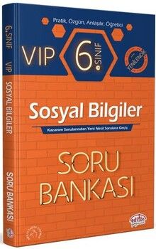 Editör Yayınları 6. Sınıf Vip Sosyal Bilgiler Soru Bankası