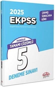  Editör Yayınları 2025 EKPSS GY GK 5 Deneme Sınavı