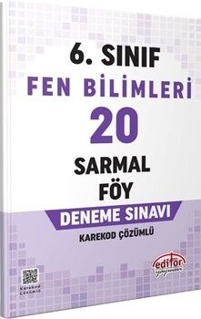 Editör Yayınları 6. Sınıf Fen Bilimleri 20 Sarmal Föy Deneme Sınavı