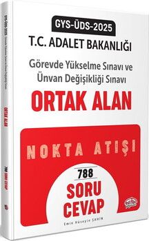 Editör Yayınları 2025 Adalet Bakanlığı GYS UDS Ortak Alan Soru Cevap
