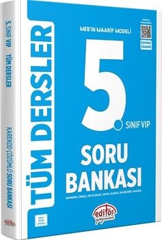Editör Yayınları 5. Sınıf VİP Tüm Dersler Soru Bankası