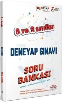 Editör Yayınları 8. ve 9. Sınıf Tüm Dersler Deneyap Sınavı Soru Bankası