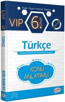 Editör Yayınları 6. Sınıf Türkçe VIP Konu Anlatımlı