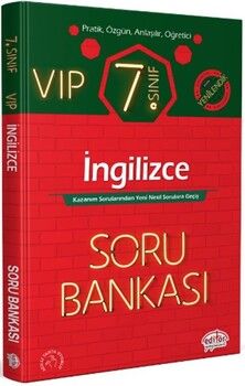 Editör Yayınları 7. Sınıf İngilizce VIP Soru Bankası