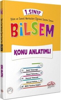 Editör Yayınları 1. Sınıf Bilsem Konu Anlatımlı