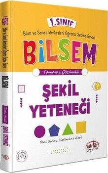 Editör Yayınları 1. Sınıf Bilsem Hazırlık Şekil Yeteneği Tamamı Çözümlü
