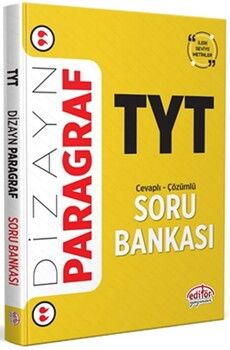 Editör Yayınları TYT Paragraf Dizayn Yeni Nesil Soru Bankası