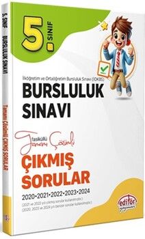 Editör Yayınları 5. Sınıf Bursluluk Sınavı Çözümlü Çıkmış Sorular