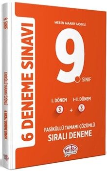 Editör Yayınları 9. Sınıf 6 Deneme Sınavı Tamamı Çözümlü