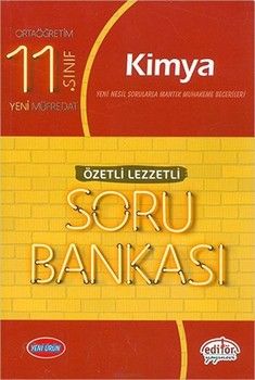 Editör Yayınları 11. Sınıf Kimya Özetli Lezzetli Soru Bankası