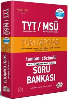Editör Yayınları TYT MSÜ Tüm Dersler Soru Bankası