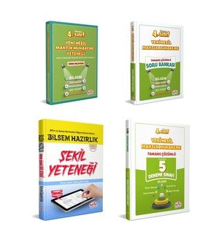 Editör Yayınları 4. Sınıf Bilsem Hazırlık Kitapları 4 lü Set