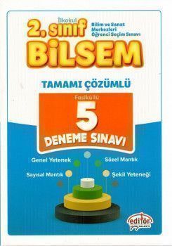 Editör Yayınları 2. Sınıf Bilsem 5 Çözümlü deneme Sınavı