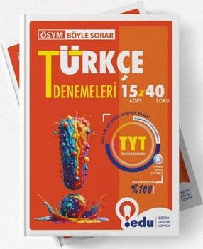 Edu Yayınları TYT Türkçe 15 x 40 Branş Denemeleri