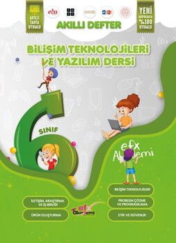 EFX Akademi 6. Sınıf Bilişim Teknolojileri ve Yazılım Dersi Akıllı Defter