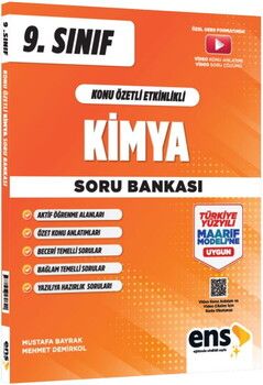 ENS Yayıncılık 9. Sınıf Kimya Konu Özetli Etkinlikli Soru Bankası