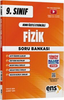 ENS Yayıncılık 9. Sınıf Fizik Maarif Konu Özetli Soru Bankası