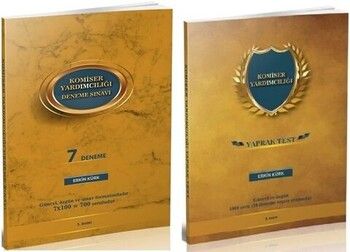 Erkin Kürk Komiser Yardımcılığı 7 Deneme ve Yaprak Test 2 li Set