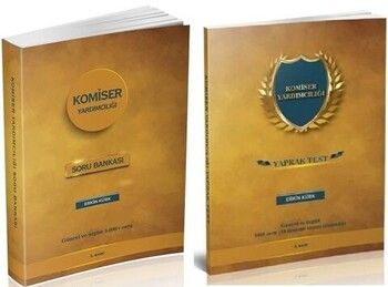Erkin Kürk Komiser Yardımcılığı Soru ve Yaprak Test 2 li Set