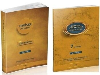 Erkin Kürk Komiser Yardımcılığı Misyon Koruma Kolluk Soru ve 7 Deneme 2 li Set