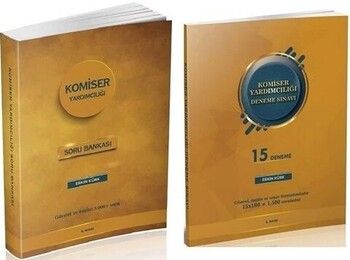 Erkin Kürk Komiser Yardımcılığı Misyon Koruma Kolluk Soru ve 15 Deneme 2 li Set