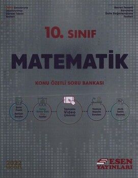 Esen Yayınları 2022 10. Sınıf Matematik Konu Özetli Soru Bankası