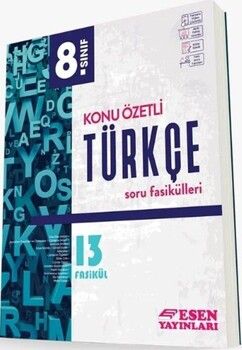 Esen Yayınları 8. Sınıf Konu Özetli Türkçe Soru Fasikülleri