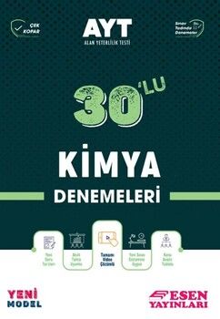 Esen Yayınları AYT Kimya 30 lu Deneme