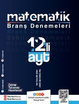 Etkili Matematik Yayınları AYT Matematik 12 li Branş Denemeleri