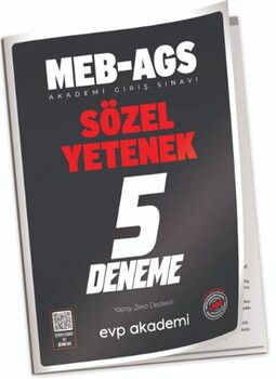 EVP Akademi 2025 MEB AGS Sözel Yetenek 5 Deneme