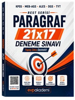 EVP Akademi KPSS AGS ALES DGS TYT Paragraf Rest Serisi 21 Deneme