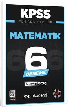 EVP Akademi KPSS Tüm Adaylar İçin Matematik 6 Deneme