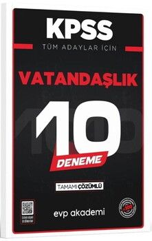 EVP Akademi KPSS Tüm Adaylar İçin Vatandaşlık 10 Deneme