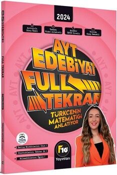 F10 Yayınları 2024 AYT Edebiyat Türkçenin Matematiği Full Tekrar Video Ders Kitabı