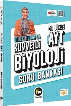 F10 Yayınları Dilek Hocayla AYT Biyoloji 50 Günde Soru Bankası