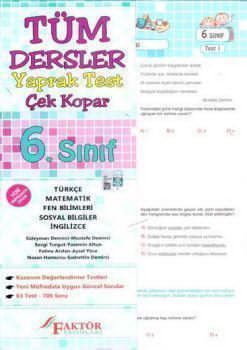 Faktör Yayınları 6. Sınıf Tüm Dersler Yaprak Test