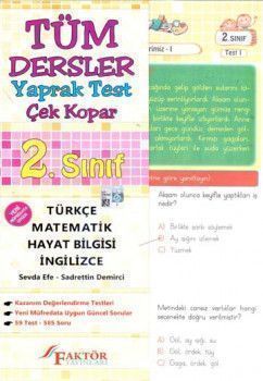 Faktör Yayınları 2. Sınıf Tüm Dersler Yaprak Test