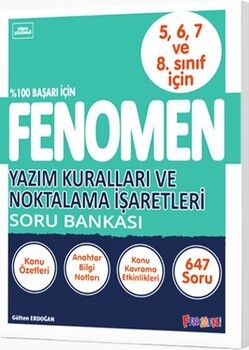 Fenomen Okul Yayınları Yazım Kuralları ve Noktalama İşaretleri Soru Bankası