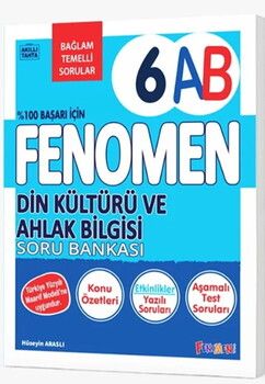 Fenomen Okul Yayınları 6. Sınıf Din Kültürü ve Ahlak Bilgisi Fenomen A-B Soru Bankası