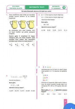  Feybe Yayınları TYT Matematik Denemekolik 15 Denemesi