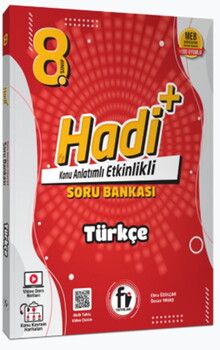 Fi Yayınları 8. Sınıf Hadi+ Türkçe Konu Anlatımlı ve Soru Bankası