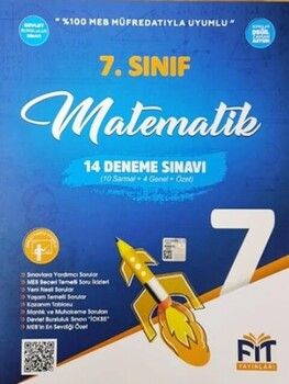 Fit Yayınları 7. Sınıf Matematik 14 Deneme Sınavı