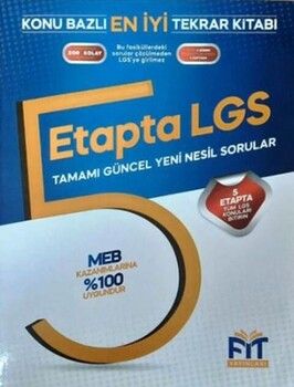 Fit Yayınları 8. Sınıf LGS 5 Etapta Konu Bazlı Tekrar Kitabı