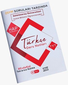 Fragman Yayınları TYT Galatasaray Üniversitesi Öğrencisinden Türkçe Hap Bilgi Ders Notları