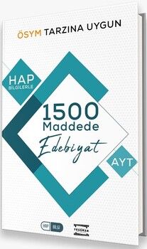 Fragman Yayınları AYT HAP Bilgilerle 1500 Maddede Edebiyat